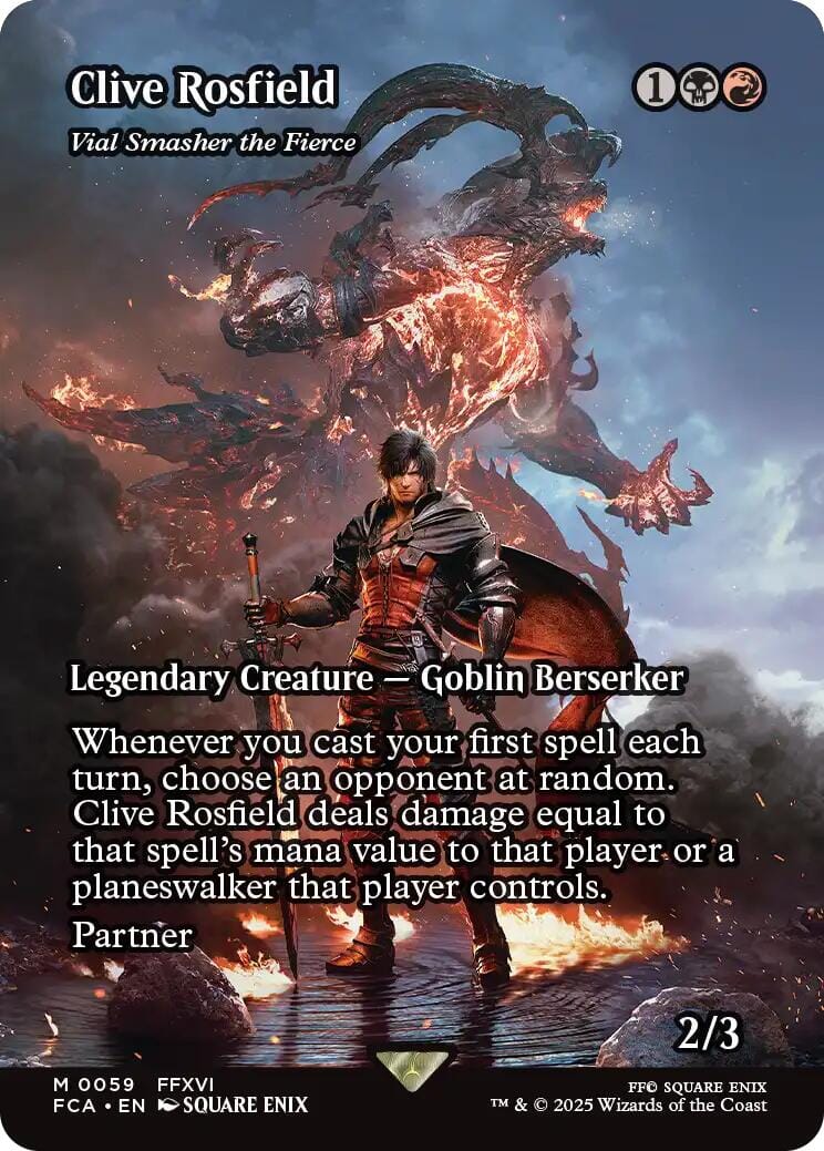 Clive Rosfield - Vial Smasher the Fierce (Showcase) [FINAL FANTASY : Through the Ages] MTG Single Magic: The Gathering  | Multizone: Comics And Games
