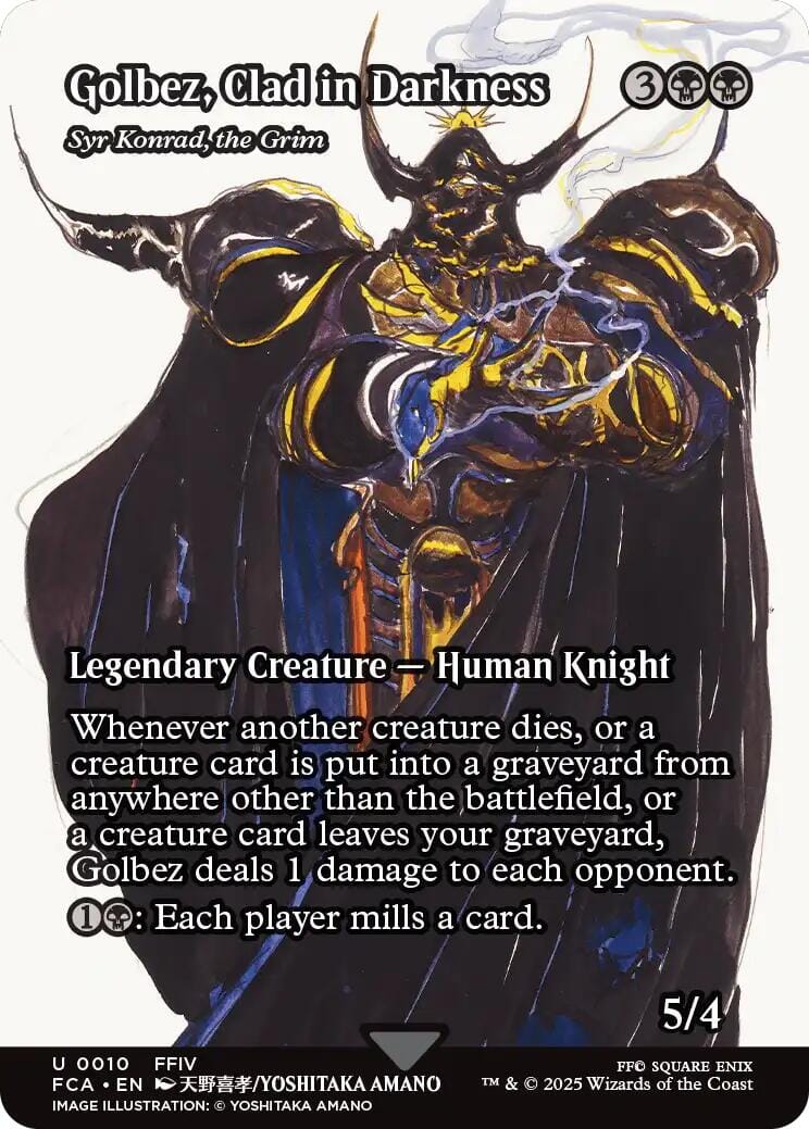 Golbez, Clad in Darkness - Syr Konrad, the Grim (Showcase) [FINAL FANTASY : Through the Ages] MTG Single Magic: The Gathering  | Multizone: Comics And Games