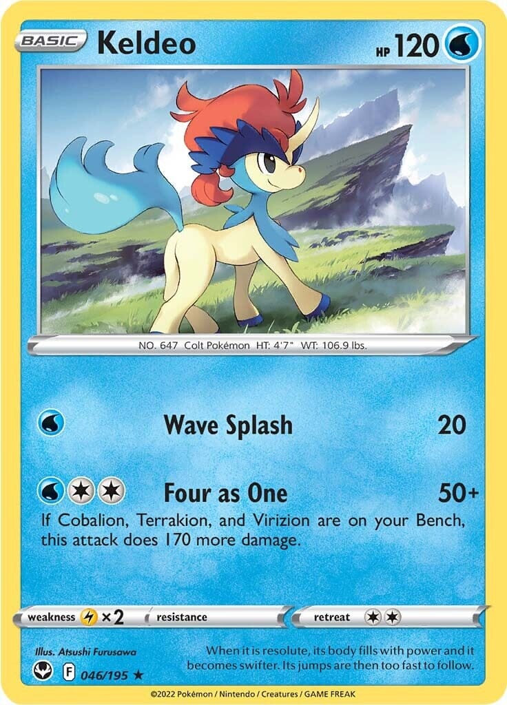 Keldeo (046/195) [Sword & Shield: Silver Tempest] Pokemon Single Pokémon  | Multizone: Comics And Games