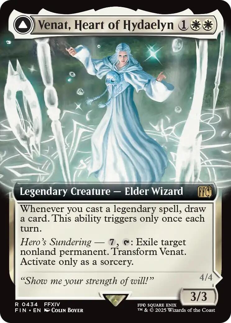 Venat, Heart of Hydaelyn // Hydaelyn, the Mothercrystal (Extended Art) [FINAL FANTASY] MTG Single Magic: The Gathering  | Multizone: Comics And Games