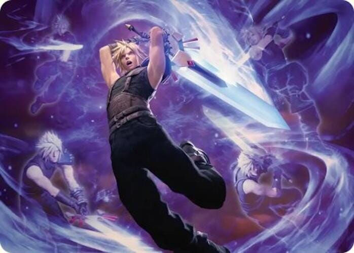 Cloud's Limit Break Art Card [FINAL FANTASY Art Series] MTG Single Magic: The Gathering  | Multizone: Comics And Games