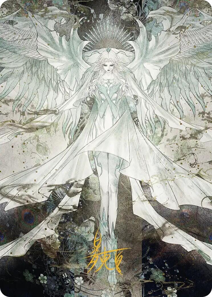 Hydaelyn, the Mothercrystal Art Card (Gold-Stamped Signature) [FINAL FANTASY Art Series] MTG Single Magic: The Gathering  | Multizone: Comics And Games