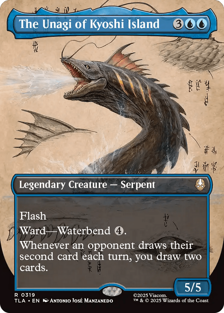 The Unagi of Kyoshi Island (Borderless) [Avatar: The Last Airbender] MTG Single Magic: The Gathering  | Multizone: Comics And Games