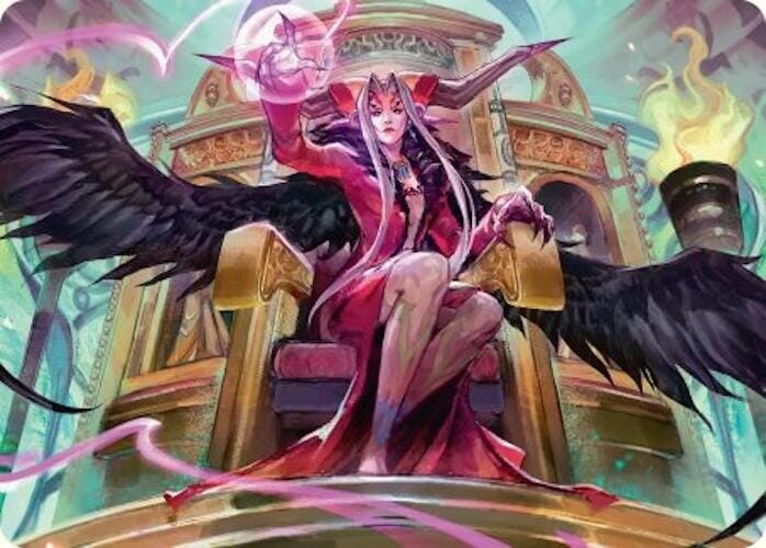 Sorceress's Schemes Art Card [FINAL FANTASY Art Series] MTG Single Magic: The Gathering  | Multizone: Comics And Games