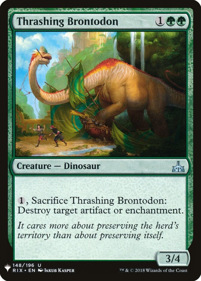 Thrashing Brontodon [Mystery Booster] MTG Single Magic: The Gathering  | Multizone: Comics And Games