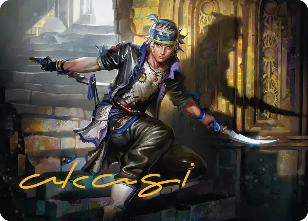 Locke Cole Art Card (Gold-Stamped Signature) [FINAL FANTASY Art Series] MTG Single Magic: The Gathering  | Multizone: Comics And Games