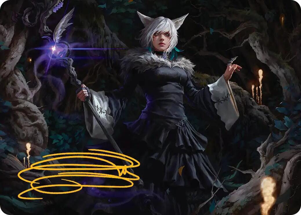 Y'shtola, Night's Blessed Art Card (21) (Gold-Stamped Signature) [FINAL FANTASY Art Series] MTG Single Magic: The Gathering  | Multizone: Comics And Games