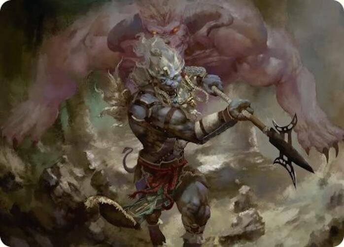 Kimahri, Valiant Guardian Art Card [FINAL FANTASY Art Series] MTG Single Magic: The Gathering  | Multizone: Comics And Games