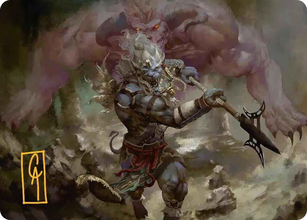 Kimahri, Valiant Guardian Art Card (Gold-Stamped Signature) [FINAL FANTASY Art Series] MTG Single Magic: The Gathering  | Multizone: Comics And Games