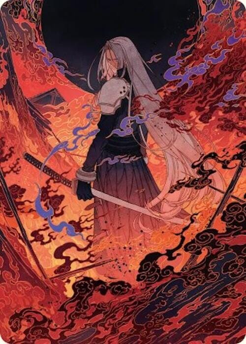 Nibelheim Aflame Art Card [FINAL FANTASY Art Series] MTG Single Magic: The Gathering  | Multizone: Comics And Games