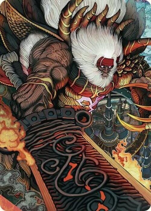 Braska's Final Aeon Art Card [FINAL FANTASY Art Series] MTG Single Magic: The Gathering  | Multizone: Comics And Games