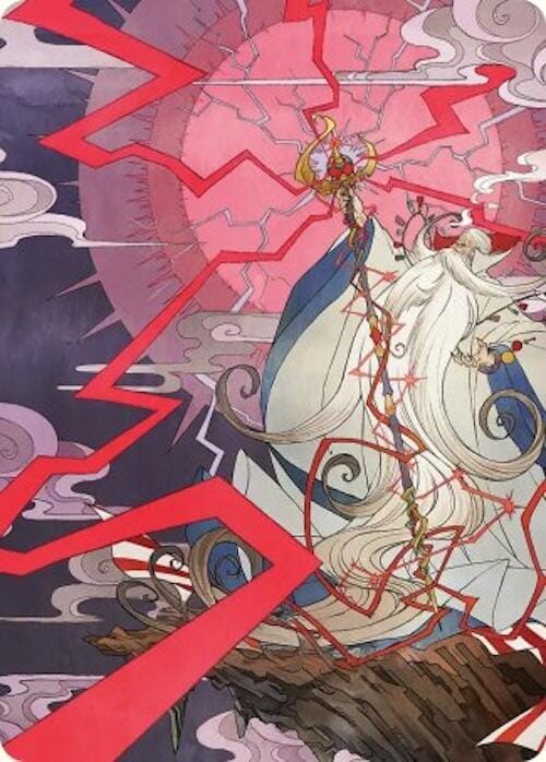 Summon: Esper Ramuh Art Card [FINAL FANTASY Art Series] MTG Single Magic: The Gathering  | Multizone: Comics And Games