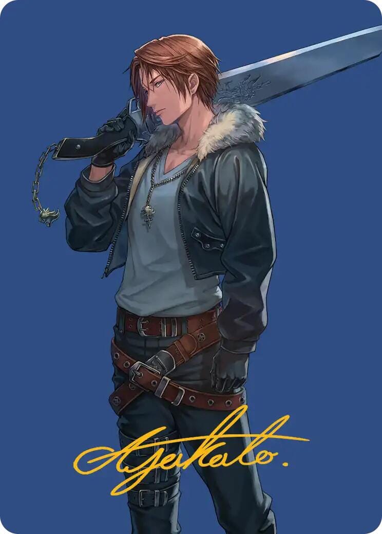 Squall, SeeD Mercenary Art Card (Gold-Stamped Signature) [FINAL FANTASY Art Series] MTG Single Magic: The Gathering  | Multizone: Comics And Games