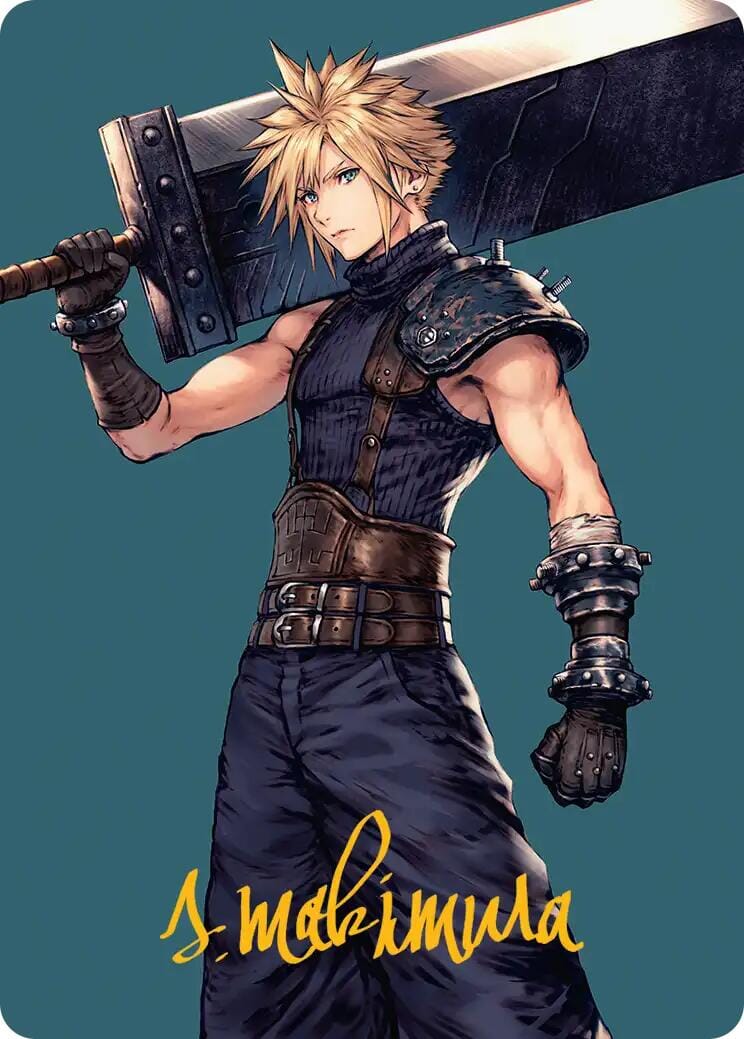 Cloud, Ex-SOLDIER Art Card (Gold-Stamped Signature) [FINAL FANTASY Art Series] MTG Single Magic: The Gathering  | Multizone: Comics And Games