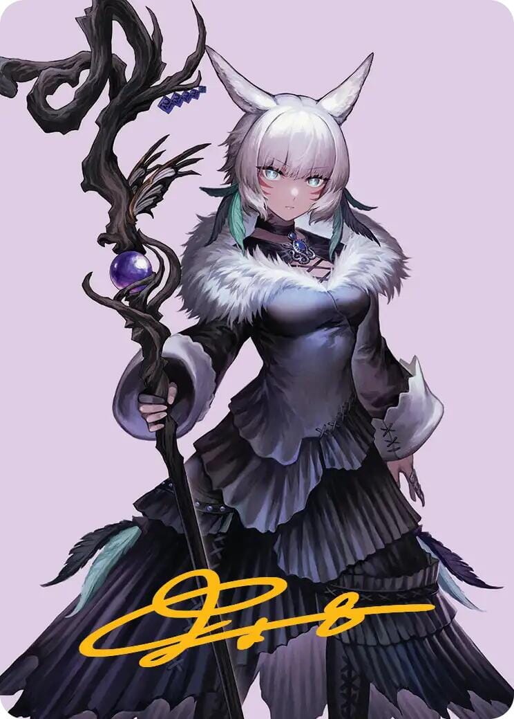 Y'shtola, Night's Blessed Art Card (53) (Gold-Stamped Signature) [FINAL FANTASY Art Series] MTG Single Magic: The Gathering  | Multizone: Comics And Games