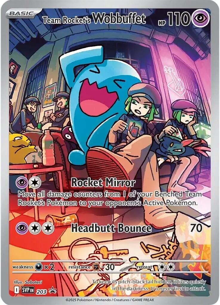 Team Rocket's Wobbuffet (203) [Scarlet & Violet: Black Star Promos] Pokemon Single Pokémon  | Multizone: Comics And Games