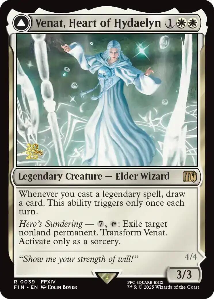 Venat, Heart of Hydaelyn // Hydaelyn, the Mothercrystal [FINAL FANTASY Prerelease Promo] MTG Single Magic: The Gathering  | Multizone: Comics And Games
