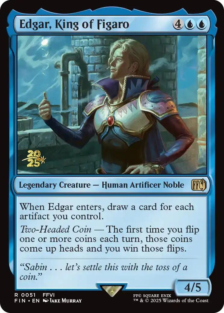 Edgar, King of Figaro [FINAL FANTASY Prerelease Promo] MTG Single Magic: The Gathering  | Multizone: Comics And Games