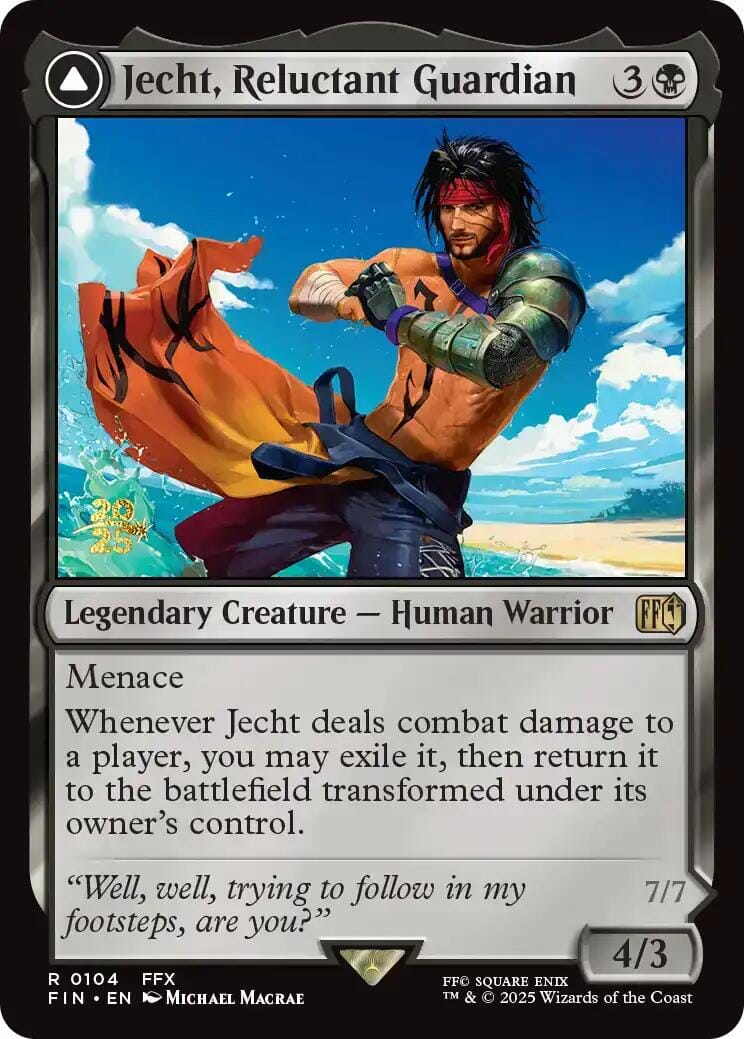 Jecht, Reluctant Guardian // Braska's Final Aeon [FINAL FANTASY Prerelease Promo] MTG Single Magic: The Gathering  | Multizone: Comics And Games