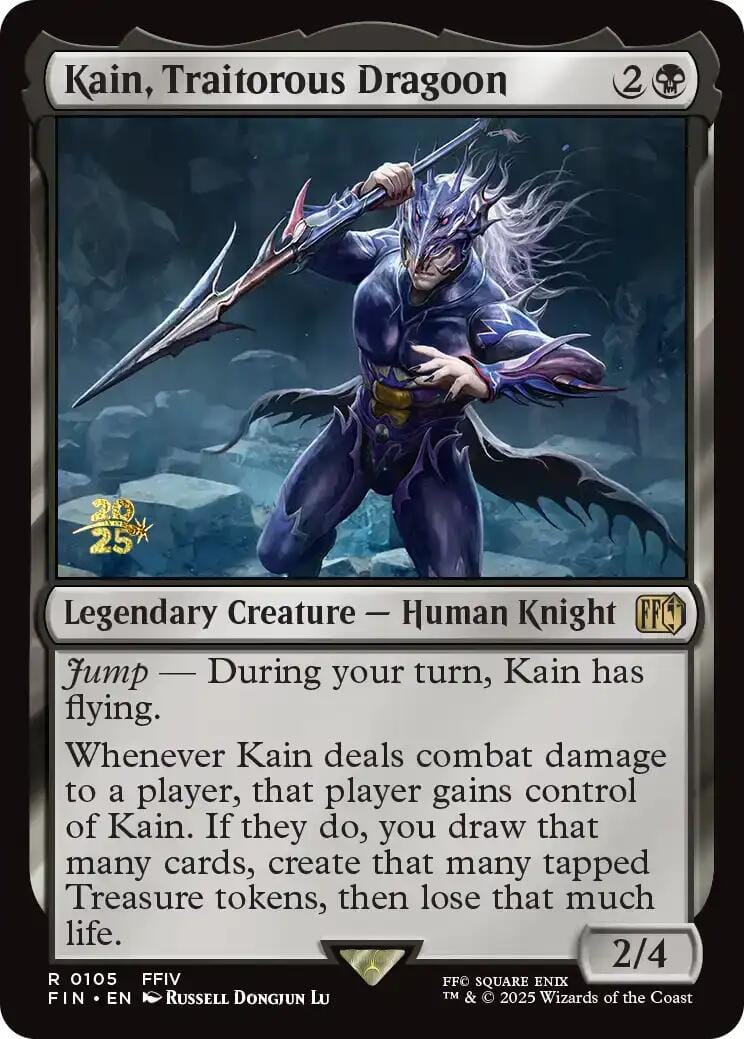 Kain, Traitorous Dragoon [FINAL FANTASY Prerelease Promo] MTG Single Magic: The Gathering  | Multizone: Comics And Games