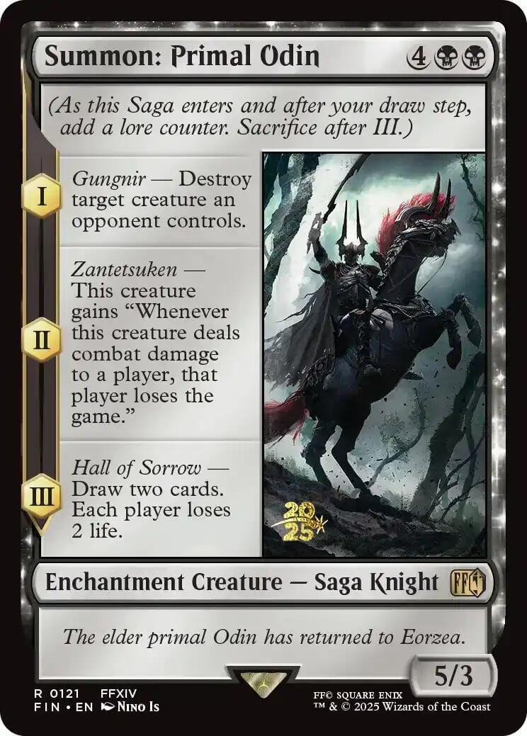 Summon: Primal Odin [FINAL FANTASY Prerelease Promo] MTG Single Magic: The Gathering  | Multizone: Comics And Games