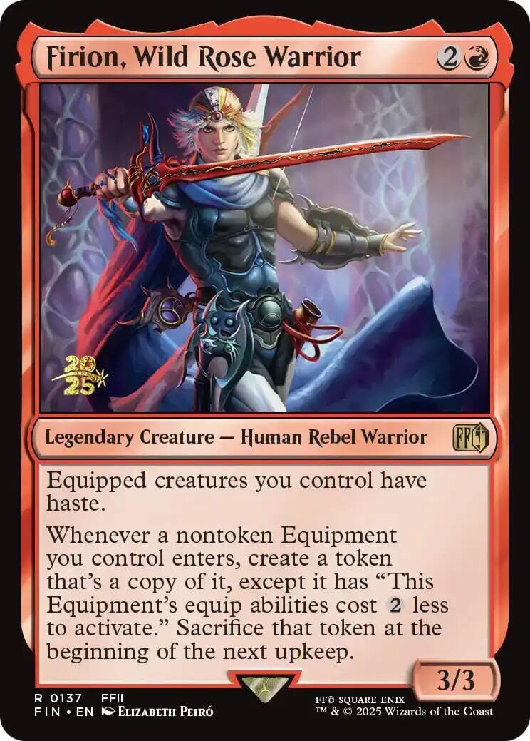 Firion, Wild Rose Warrior [FINAL FANTASY Prerelease Promo] MTG Single Magic: The Gathering  | Multizone: Comics And Games