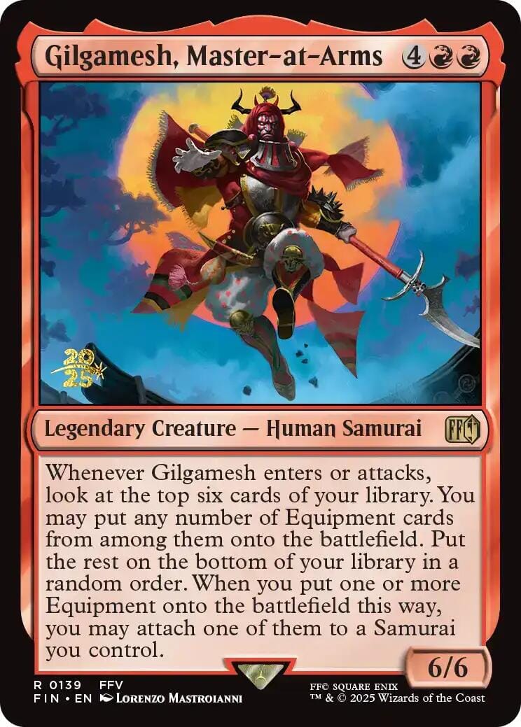 Gilgamesh, Master-at-Arms [FINAL FANTASY Prerelease Promo] MTG Single Magic: The Gathering  | Multizone: Comics And Games