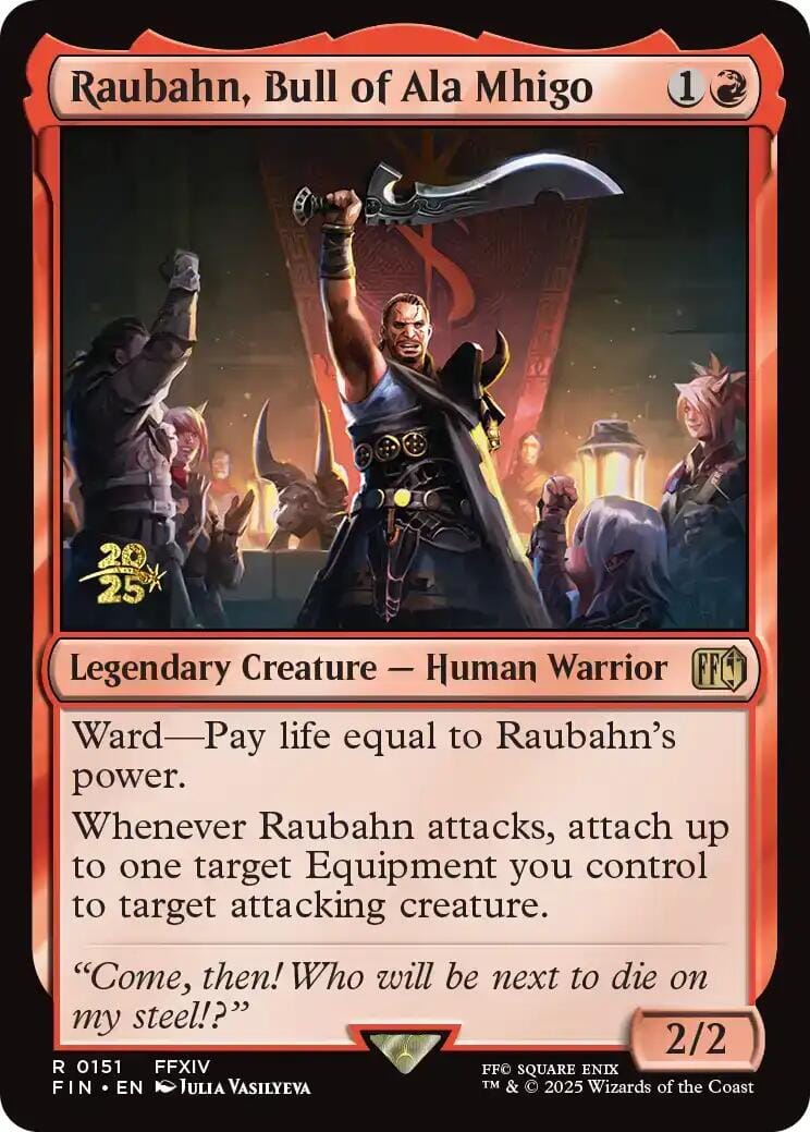 Raubahn, Bull of Ala Mhigo [FINAL FANTASY Prerelease Promo] MTG Single Magic: The Gathering  | Multizone: Comics And Games