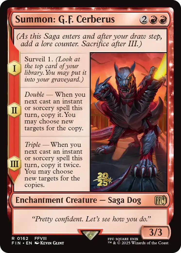 Summon: G.F. Cerberus [FINAL FANTASY Prerelease Promo] MTG Single Magic: The Gathering  | Multizone: Comics And Games