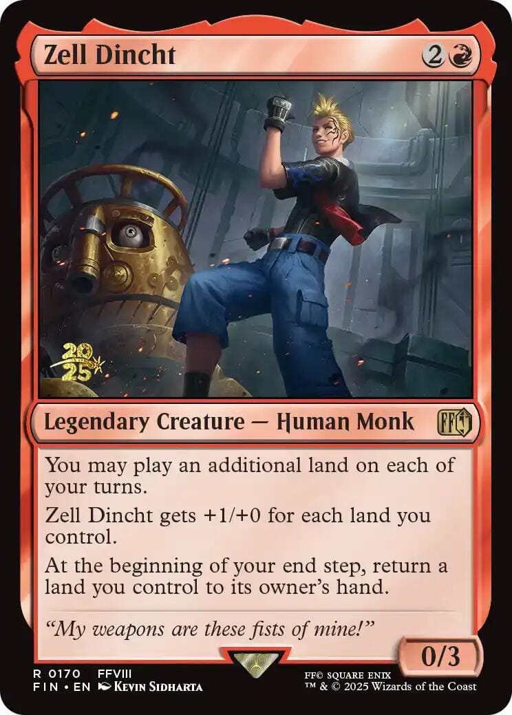 Zell Dincht [FINAL FANTASY Prerelease Promo] MTG Single Magic: The Gathering  | Multizone: Comics And Games