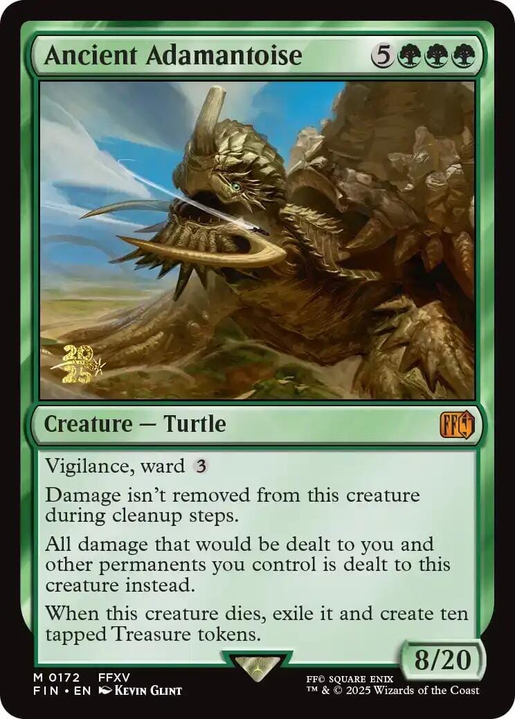 Ancient Adamantoise [FINAL FANTASY Prerelease Promo] MTG Single Magic: The Gathering  | Multizone: Comics And Games