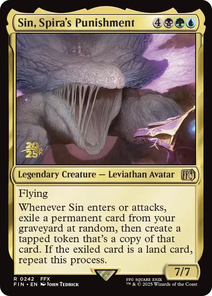 Sin, Spira's Punishment [FINAL FANTASY Prerelease Promo] MTG Single Magic: The Gathering  | Multizone: Comics And Games