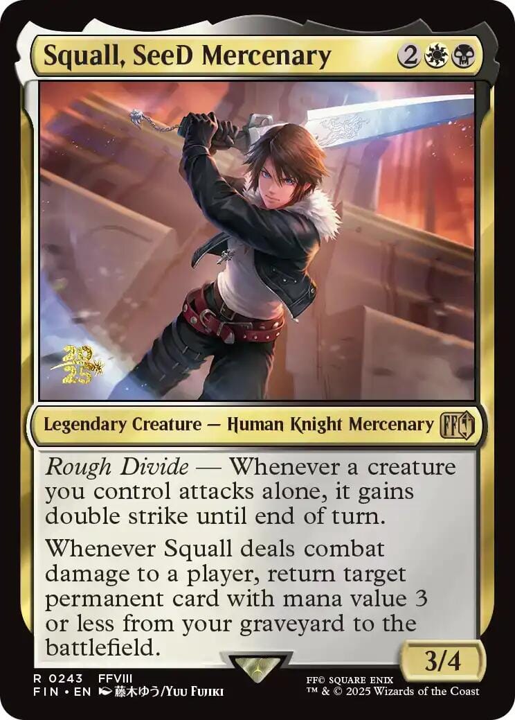 Squall, SeeD Mercenary [FINAL FANTASY Prerelease Promo] MTG Single Magic: The Gathering  | Multizone: Comics And Games