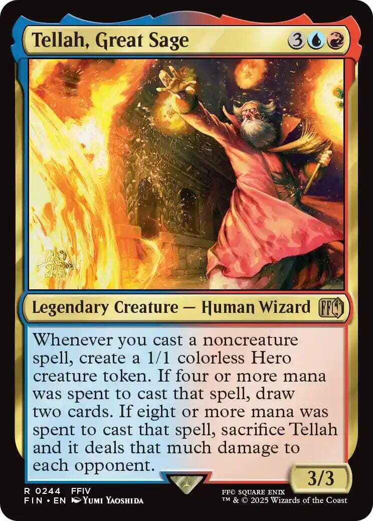 Tellah, Great Sage [FINAL FANTASY Prerelease Promo] MTG Single Magic: The Gathering  | Multizone: Comics And Games