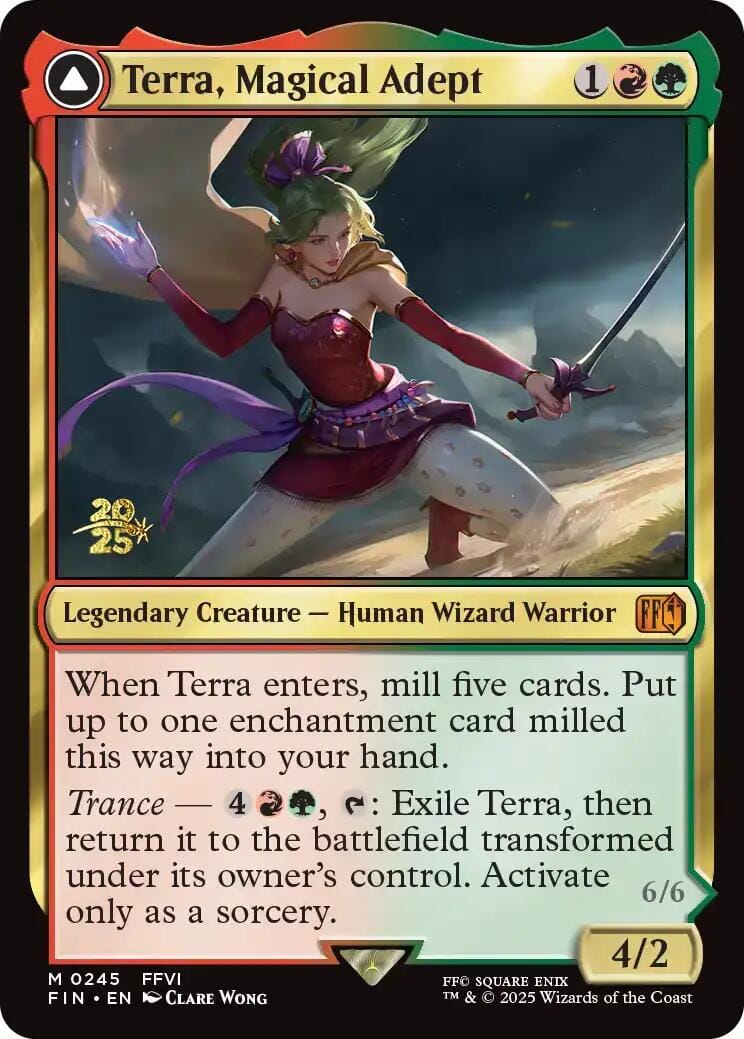 Terra, Magical Adept // Esper Terra [FINAL FANTASY Prerelease Promo] MTG Single Magic: The Gathering  | Multizone: Comics And Games