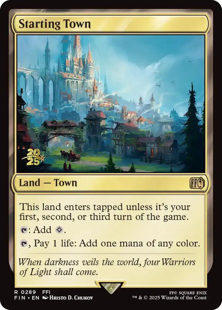 Starting Town [FINAL FANTASY Prerelease Promo] MTG Single Magic: The Gathering  | Multizone: Comics And Games