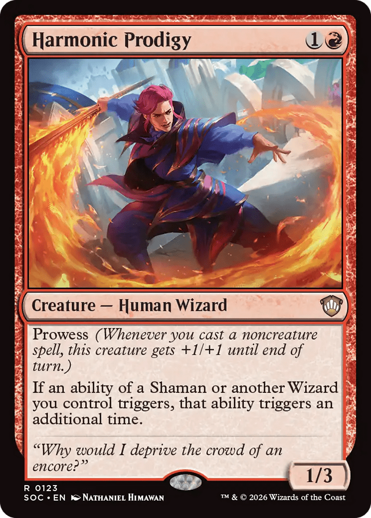 Harmonic Prodigy [Secrets of Strixhaven Commander] MTG Single Magic: The Gathering  | Multizone: Comics And Games