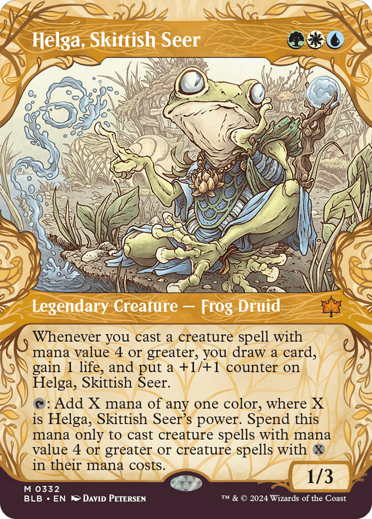 Helga, Skittish Seer (Showcase) [Bloomburrow] MTG Single Magic: The Gathering  | Multizone: Comics And Games