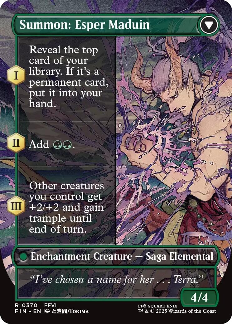 Esper Origins // Summon: Esper Maduin (Borderless) [FINAL FANTASY] MTG Single Magic: The Gathering  | Multizone: Comics And Games