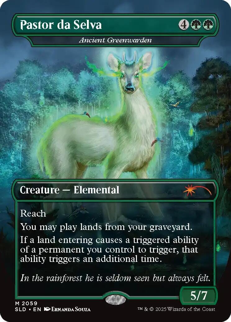 Pastor da Selva - Ancient Greenwarden [Secret Lair Drop Series] MTG Single Magic: The Gathering  | Multizone: Comics And Games
