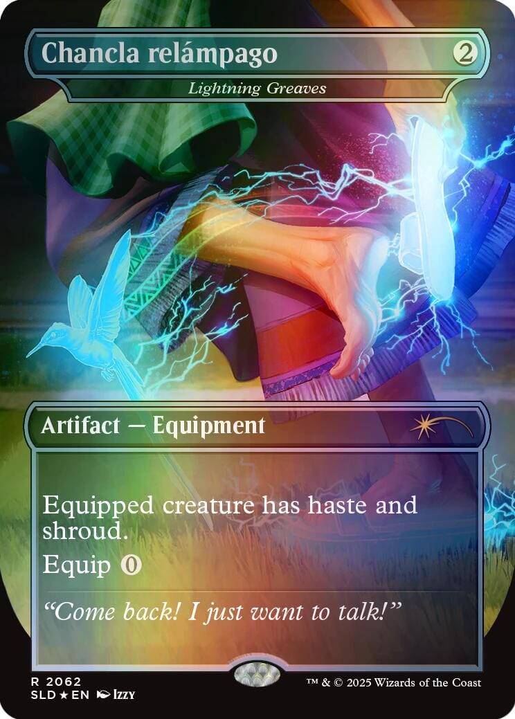 Chancla relampago - Lightning Greaves (Rainbow Foil) [Secret Lair Drop Series] MTG Single Magic: The Gathering  | Multizone: Comics And Games