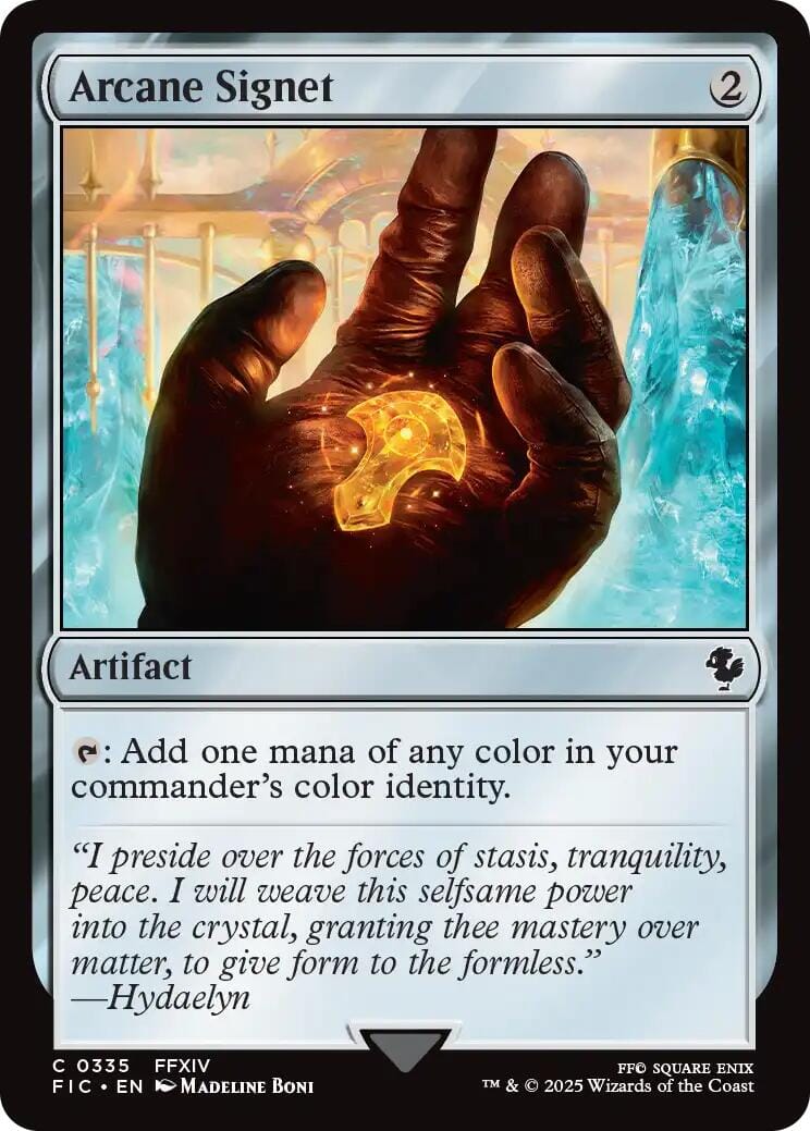 Arcane Signet (0335) (Surge Foil) [FINAL FANTASY Commander] MTG Single Magic: The Gathering  | Multizone: Comics And Games