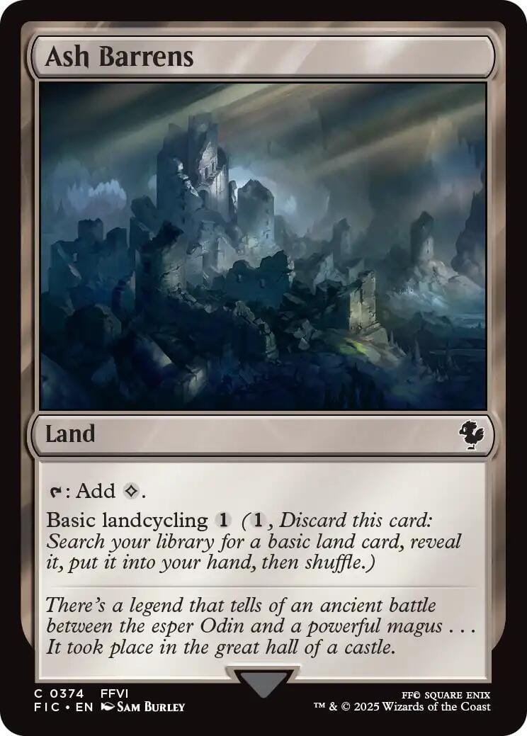 Ash Barrens (Surge Foil) [FINAL FANTASY Commander] MTG Single Magic: The Gathering  | Multizone: Comics And Games