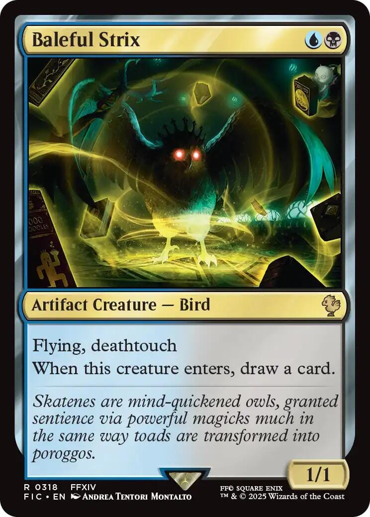 Baleful Strix (Surge Foil) [FINAL FANTASY Commander] MTG Single Magic: The Gathering  | Multizone: Comics And Games