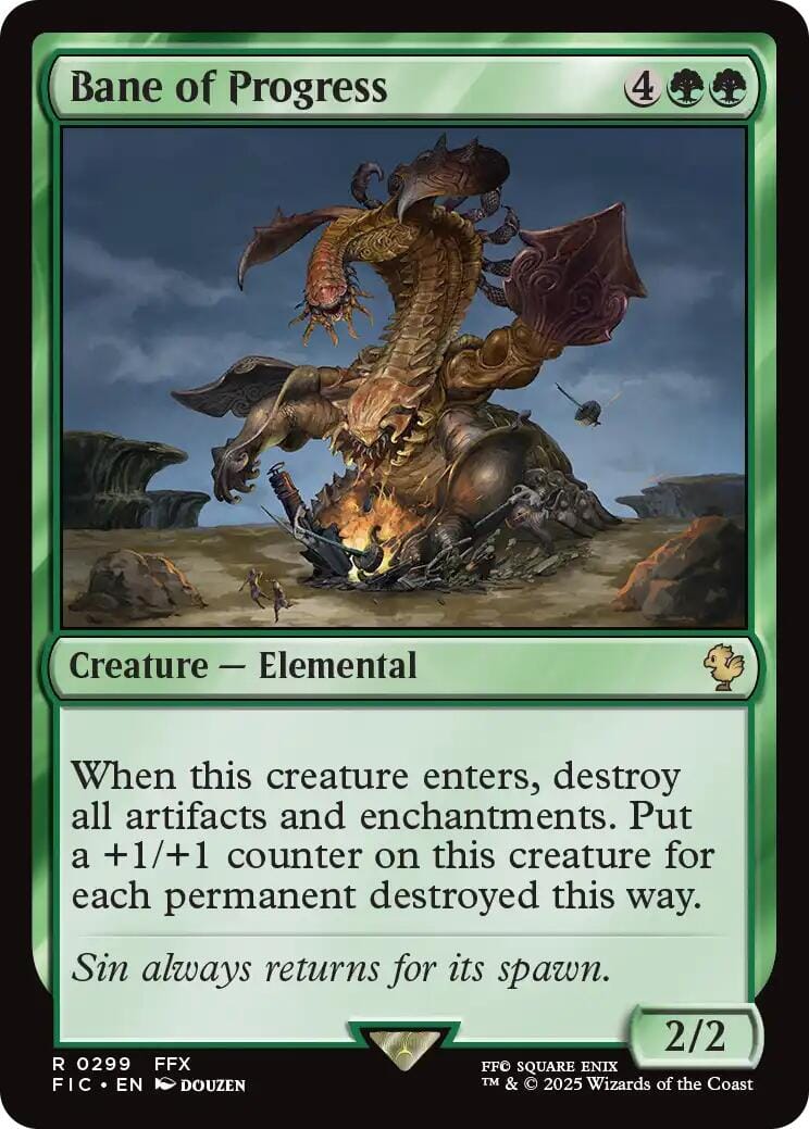 Bane of Progress (Surge Foil) [FINAL FANTASY Commander] MTG Single Magic: The Gathering  | Multizone: Comics And Games