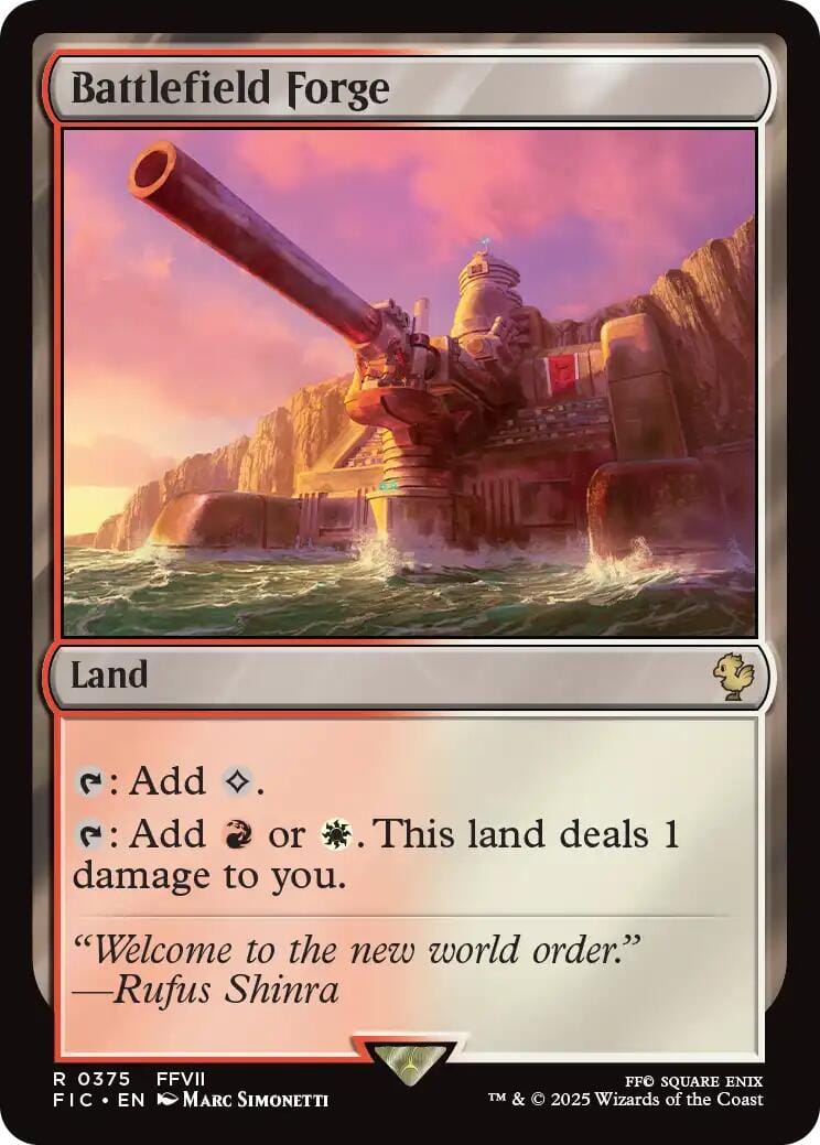 Battlefield Forge (Surge Foil) [FINAL FANTASY Commander] MTG Single Magic: The Gathering  | Multizone: Comics And Games