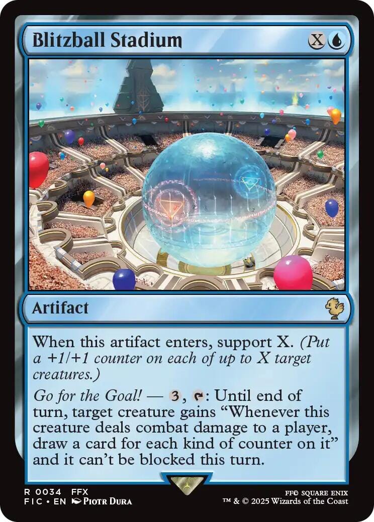 Blitzball Stadium (Surge Foil) [FINAL FANTASY Commander] MTG Single Magic: The Gathering  | Multizone: Comics And Games