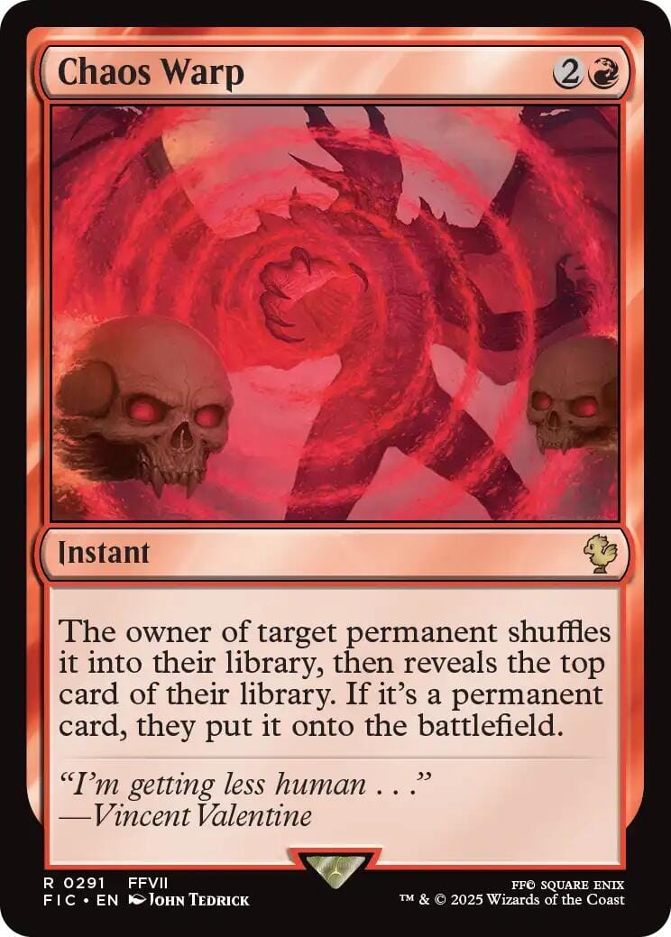 Chaos Warp (Surge Foil) [FINAL FANTASY Commander] MTG Single Magic: The Gathering  | Multizone: Comics And Games