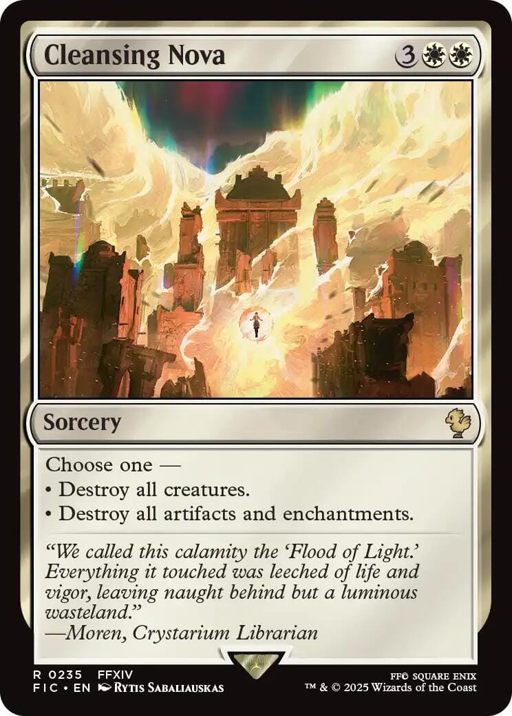 Cleansing Nova (Surge Foil) [FINAL FANTASY Commander] MTG Single Magic: The Gathering  | Multizone: Comics And Games