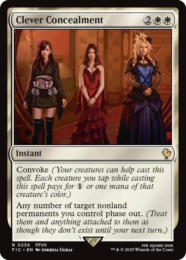 Clever Concealment (Surge Foil) [FINAL FANTASY Commander] MTG Single Magic: The Gathering  | Multizone: Comics And Games